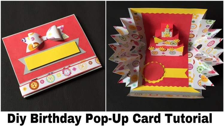 DIY Birthday Pop-Up Card | DIY Birthday Cake Pop Up Card | DIY Pop Up Greeting Card