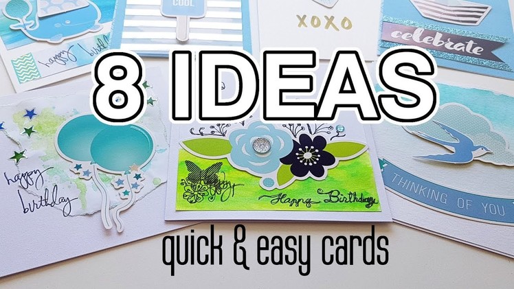 DIY CARDS: 8 quick and easy ideas - Simple minimalist cards