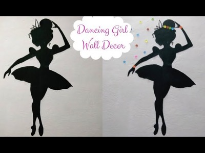 DIY Dancing Girl Wall Sticker.Home Decor.Wall Decor.Making Dancing Cute Girl
