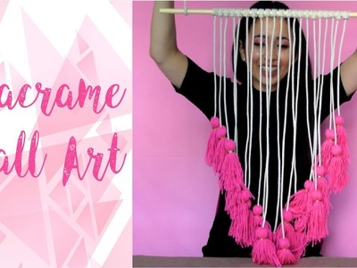 DIY Easy Macrame Wall Hanging with Tassels