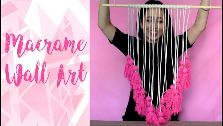 DIY Easy Macrame Wall Hanging with Tassels