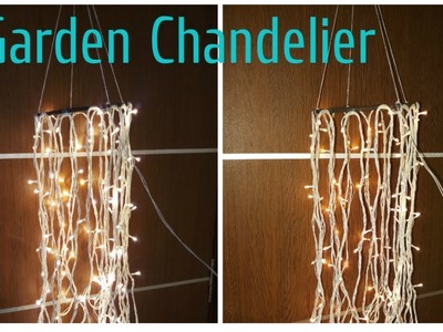 DIY: Garden Chandelier.Diwali lights.Balcony lights