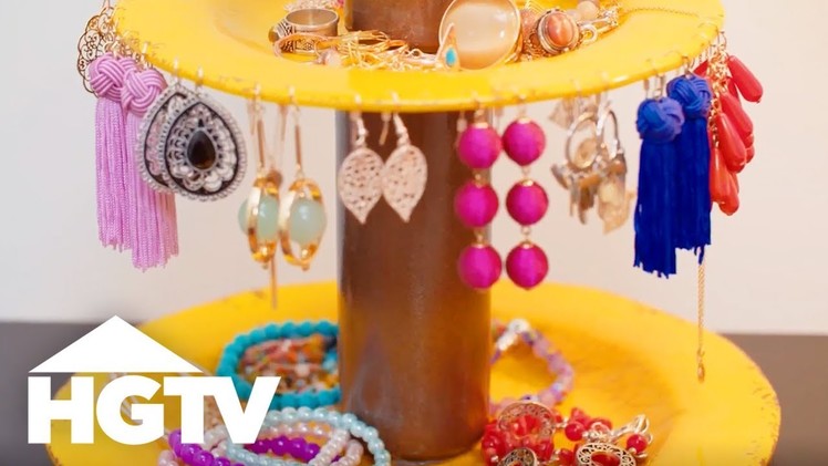 DIY Jewelry Holder Made From Plates - Easy Does It - HGTV