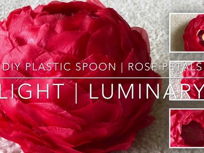 DIY Night Light | Luminary | DIY Rose Light | centrepiece |