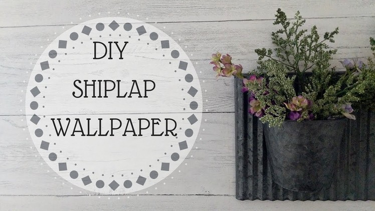 DIY PEEL AND STICK SHIPLAP | NUWALLPAPER | APPLICATION | REVIEW | BEFORE AND AFTER!
