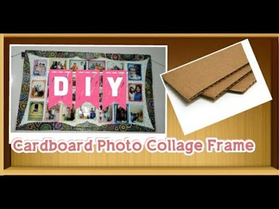 DIY Photo Collage Frame using cardboard