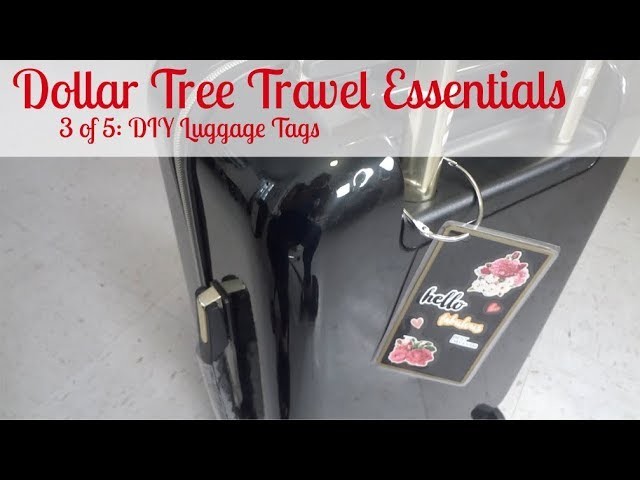 Dollar Tree Travel Essentials 3 of 5: DIY Luggage Tags - AllThingsPure27