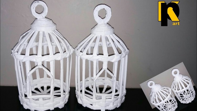 How to make news paper bird cage