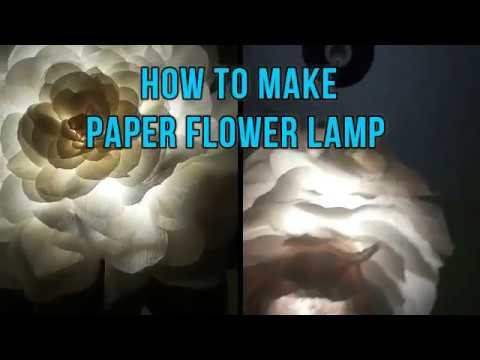 How to Make Paper Flower LampShade
