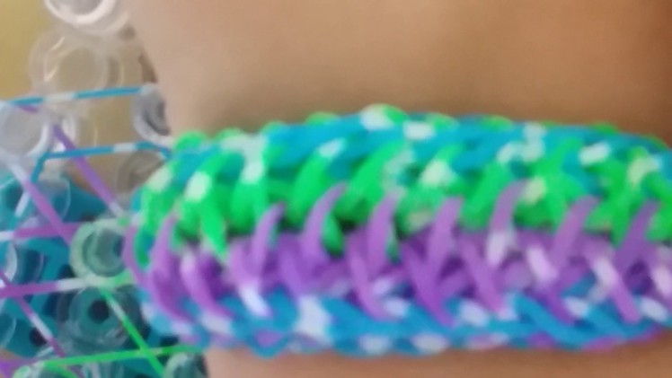 How to make the tropical bracelet rainbow loom