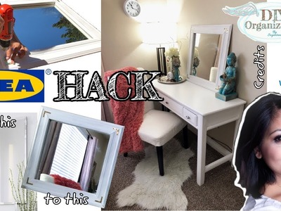 IKEA Hack - KOLJA mirror - DIY and Organization