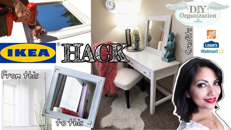 IKEA Hack - KOLJA mirror - DIY and Organization