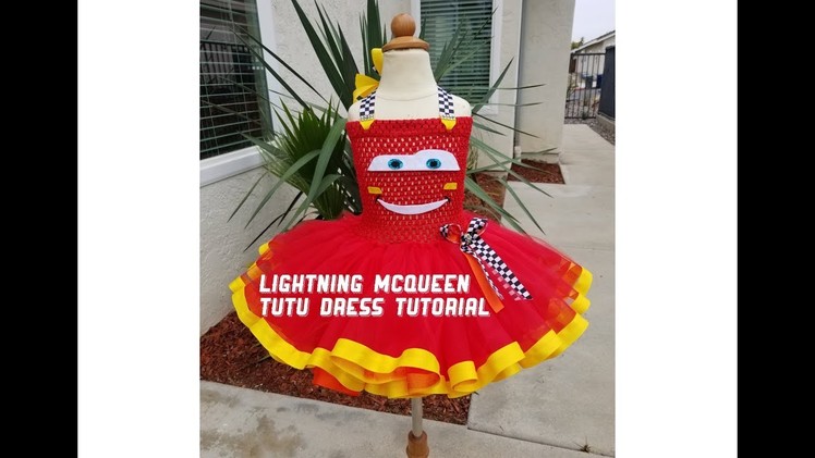 Lightning McQueen Tutu Dress Costume | DIY Tutu Dress | Birthday Tutu