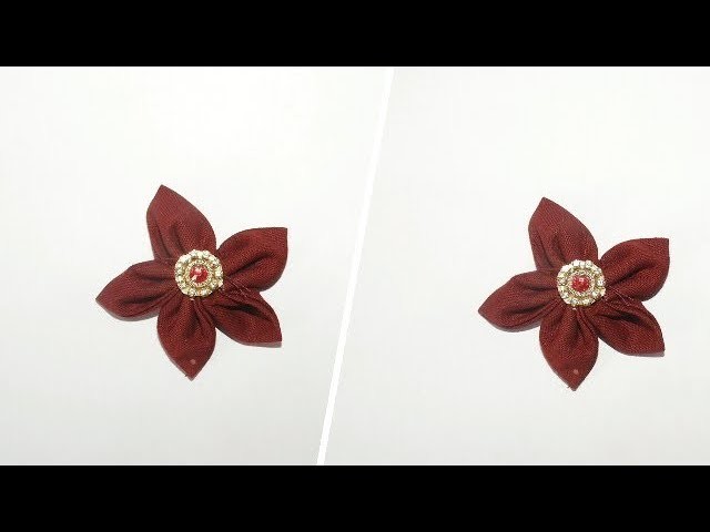 Make Your Own Fabric Kanzashi Flowers for Hair Clips and Dresses | UMA