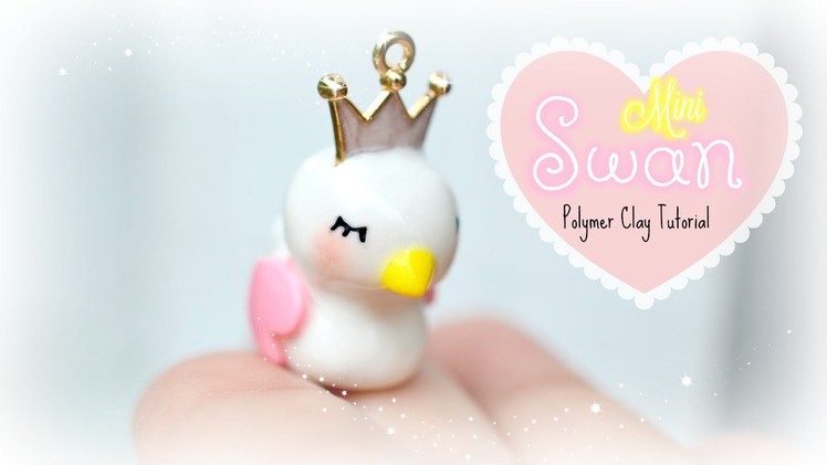 Mini Swan Kawaii Polymer Clay Tutorial