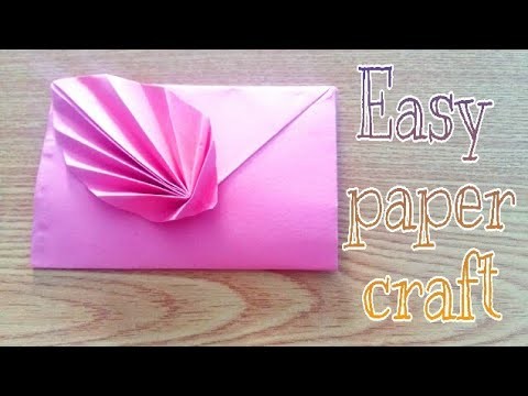 Paper crafts !! Beautiful paper envelope - cool and creative crafts ideas