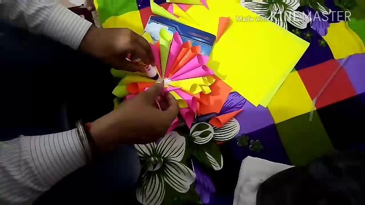 Paper flower se ROSE  kaise banaye jata hai!!!! Sikhiye es vedio mein!!!!