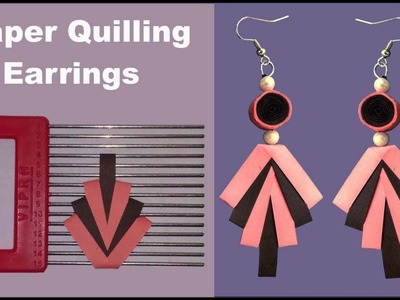 Paper quilling earrings new designs | how to make paper quilling earrings tutorial