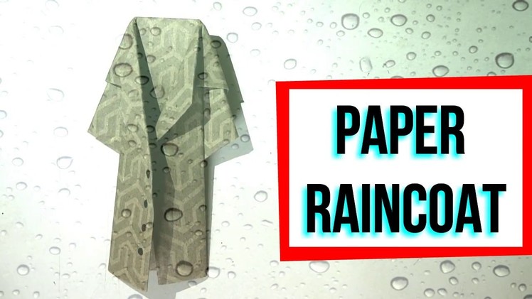 Paper Raincoat Origami || Raincoat made of paper || easy origami ideas || Easy craft Hacker