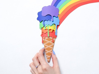 Rainbow Ice Cream | Stop motion animation
