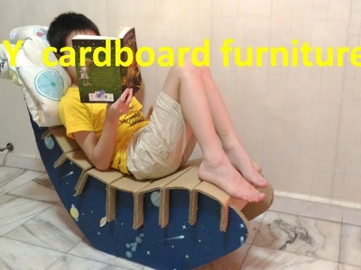 Real ♛ furniture ♛by using cardboard.This trick made my home look amazing. #  cardboard Lounge Chair