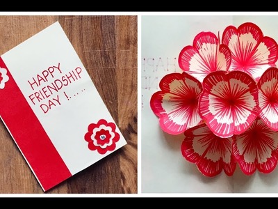 3D Flower pop up card | Friendship Day greeting card | Handmade Card