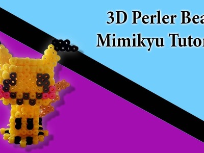 3D perler bead - tutorial - mimikyu (pokemon)