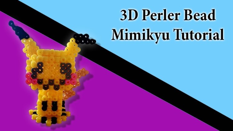 3D perler bead - tutorial - mimikyu (pokemon)