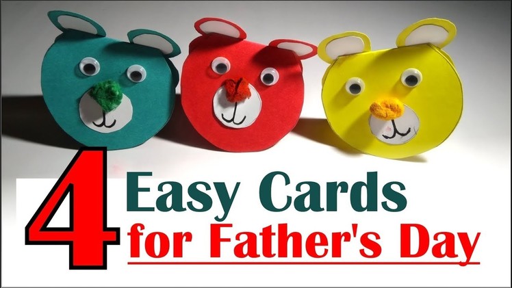 4 Creative Handmade Cards Ideas for Fathers Day 2018- Tuber Tip