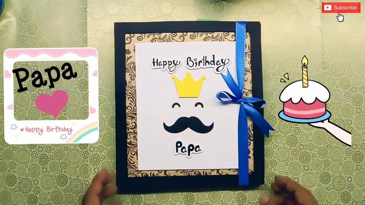 Best Birthday Card for Father || Handmade Birthday Gift Ideas for Father