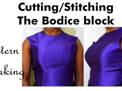 Bodice sewing tutorial-How to. Cutting and Stitching