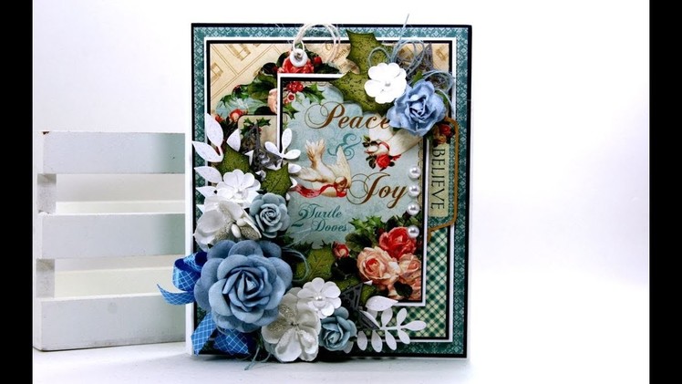 Day 9 of 12 Days of  Christmas in July Vintage Flip Book Graphic 45 Polly's Paper Studio Tutorial