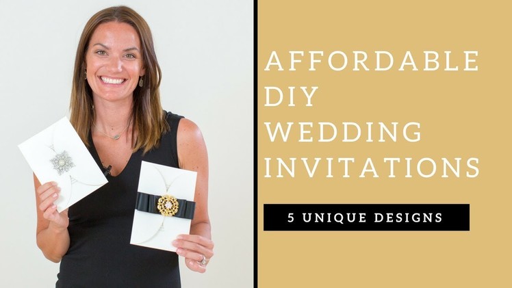 DIY Affordable wedding invitations- 5 unique wedding invitations