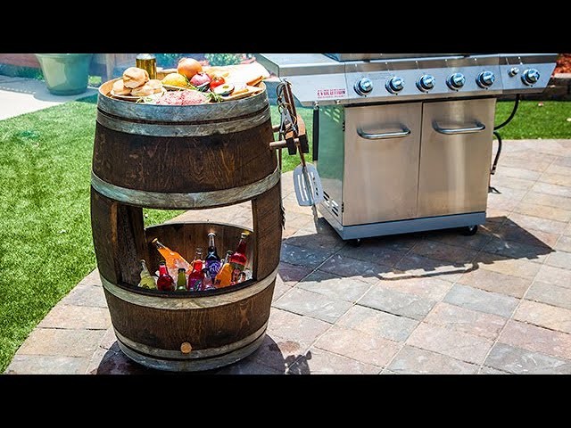 DIY Barrel Grill Cart - Home & Family