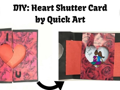DIY: Heart Shutter Card | valentine card | birthday card | handmadecard | handmade gift
