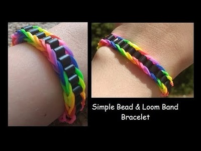 Easy Bead & Loom Band Friendship Bracelet [Fishtail Version]