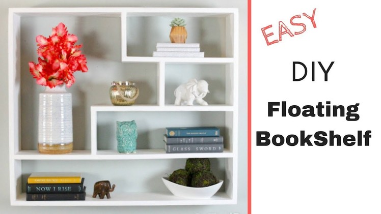 Easy DIY Floating Bookshelf | Modern Floating Shelves