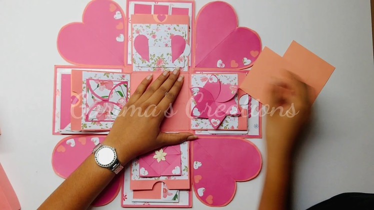 Explosion Box For Birthday ||Anniversary ||Girlfriend ||Boyfriend ||Handmade Gift Ideas ||Love