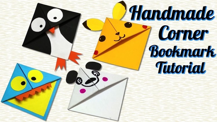 Handmade Cute Corner Bookmark Tutorial