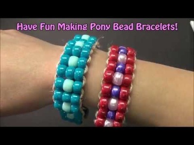 Hemp and Pony Bead Bracelet - Project #79