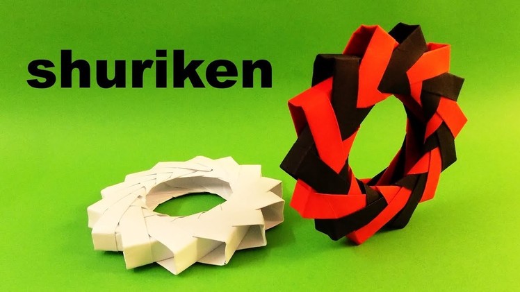 How To Make a Paper Ninja Star Shuriken - Origami modular