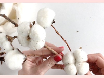 How to make cotton flowers (DIY)