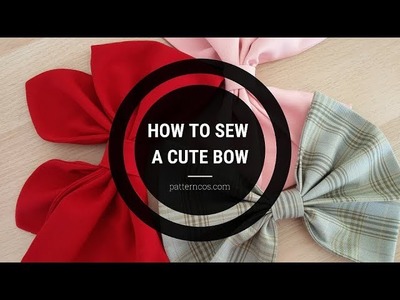 How to sew a cute bow | Sewing Cosplay Tutorial