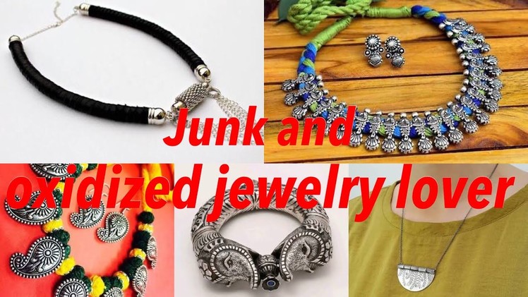 Junk an oxidized jewelry #jewelrylove unique and latest 2018 designes????????