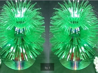 Make wonderful flower. Empty plastic bottle vase making craft || water bottle recycle flower vase.