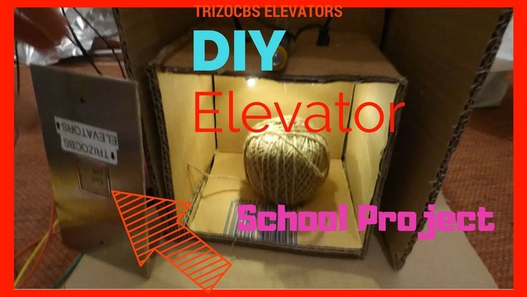 MINI ELEVATOR LIFT DIY PROJECT - TRIZOCBS