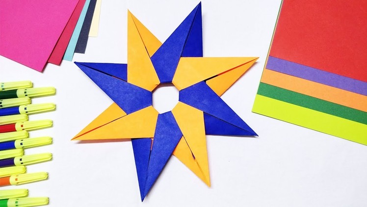 Origami Star - Easy and step by step tutorial on How to make Origami Star - DIY paper craft