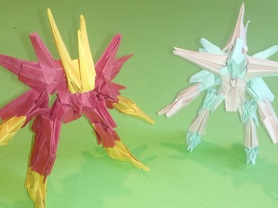 Origami Transformer - Robot. How to make a Paper Transformers 1.2