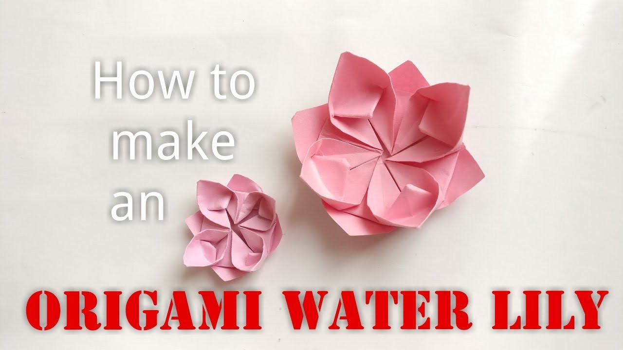 Origami Water Lily 折り紙 睡蓮 古典 Hsouen