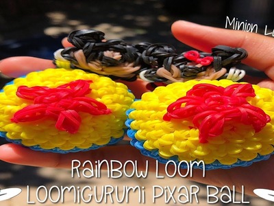 Rainbow Loom LOOMIGURUMI DISNEY PIXAR BALL || Minion Loomer